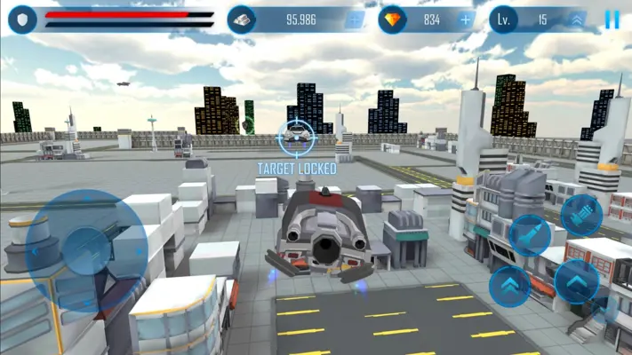 Flying Car Shooting android App screenshot 1